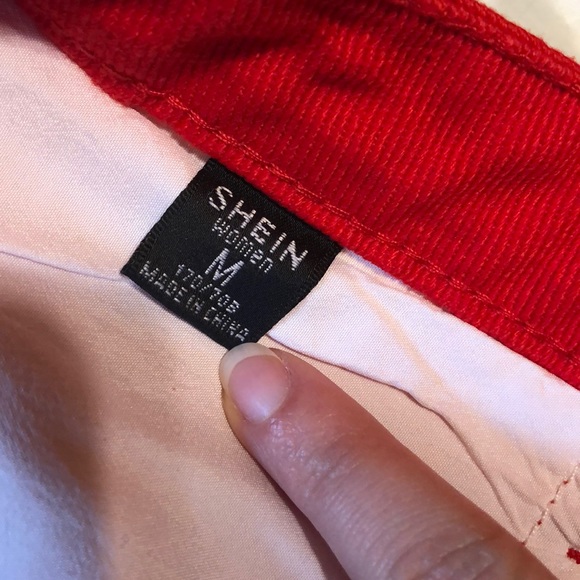 Red Denim Skirt - Picture 3 of 4